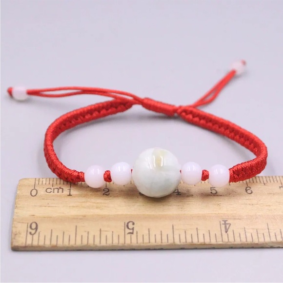 💖 Jade Macrame Bracelet 7”-8” adjustable NEW - Picture 4 of 5